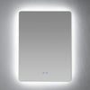 Espejo De Baño 60x80cm Rectangular Con Sistema Led Touch