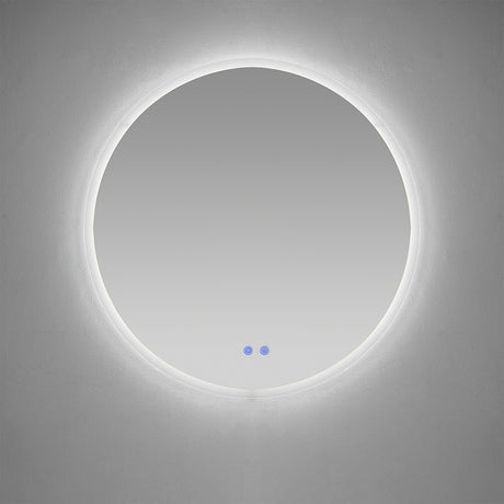 Espejo de Baño 80x80cm Redondo con Luz de Superficie Led Touch - ESPEJOS DE BANHO | Bylmo