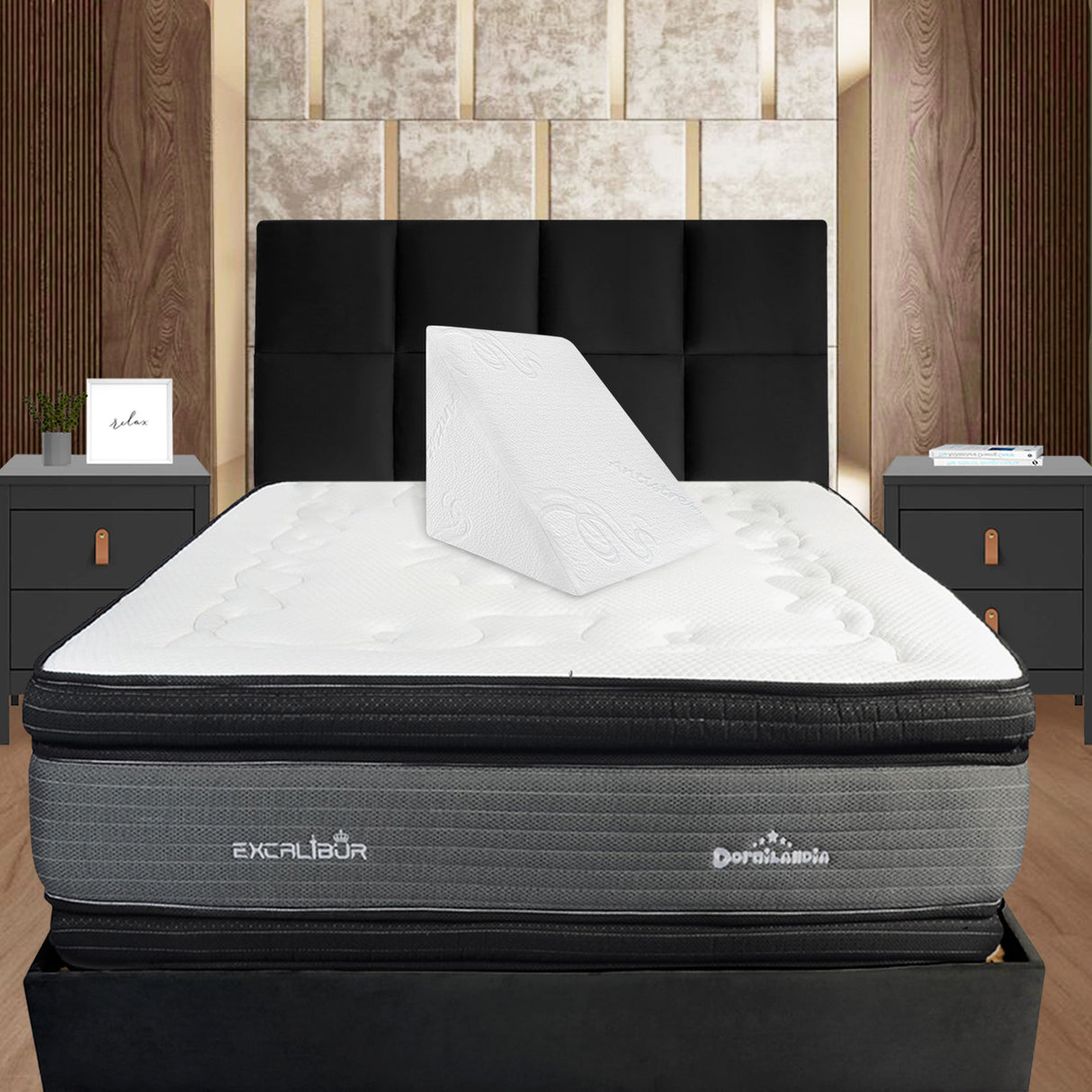 Cojín Multifuncional Masajeador Blanco Triangular Hipoalergénico - COJINES | Bylmo