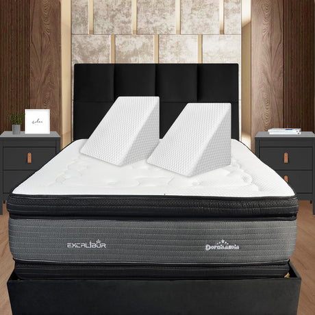 Set X 2 Cojines Multifuncionales de Tela Fría Blanco Triangular Hipoalergénico - COJINES | Bylmo