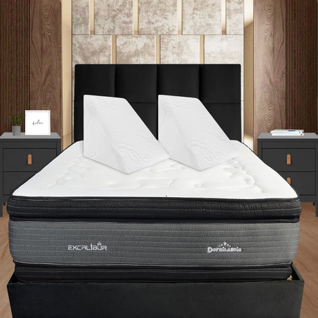 Set X 2 Cojines Multifuncionales masajeadores Blanco Triangular Hipoalergénico - COJINES | Bylmo