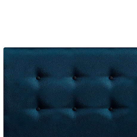 Cabecero Dublín Azul 120x115cm con Acabado Liso para Cama Semidoble - CABECEROS | Bylmo