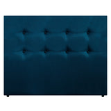 Cabecero Dublín Azul 140x115cm con Acabado Liso para Cama Doble - CABECEROS | Bylmo