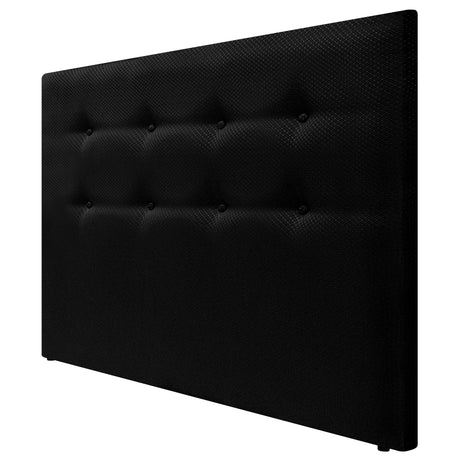 Cabecero Dublín Negro 120x115cm con Acabado Liso para Cama Semidoble - CABECEROS | Bylmo
