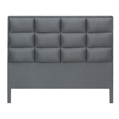 Cabecero Londres Gris 100x120cm con Acabado Abullonado para Cama Sencilla - CABECEROS | Bylmo