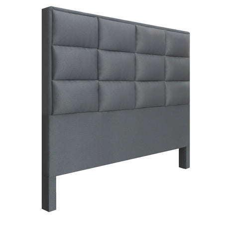 Cabecero Londres Gris 200x120cm con Acabado Abullonado para Cama King - CABECEROS | Bylmo