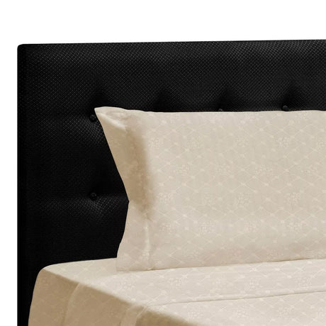 Juego de Sabanas Beige para Cama Sencilla 100 x 190 Cm Hipoelergénicas y Antiácaros - SABANAS | Bylmo