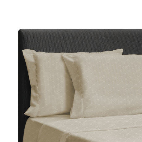 Juego de Sabanas Beige para Cama Semidoble 120 X 190 Cm Hipoelergénicas y Antiácaros - SABANAS | Bylmo