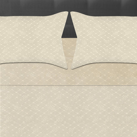 Juego de Sabanas Beige para Cama Queen 160 X 190 Cm Hipoelergénicas y Antiácaros - SABANAS | Bylmo