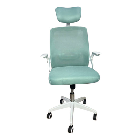 Silla Gerencial Kingdom Azul 48x107cm con Apoya Cabezas - SILLAS DE OFICINA | Bylmo