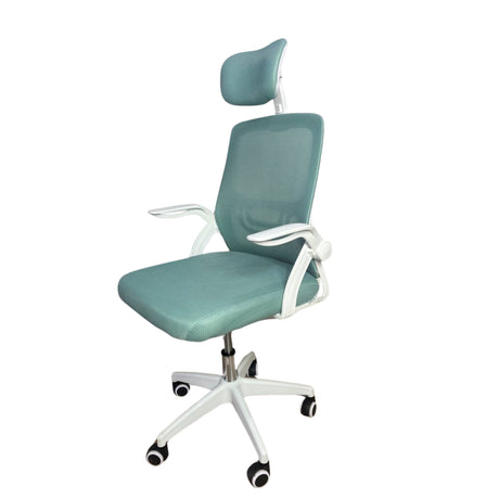 Silla Gerencial Kingdom Azul 48x107cm con Apoya Cabezas - SILLAS DE OFICINA | Bylmo