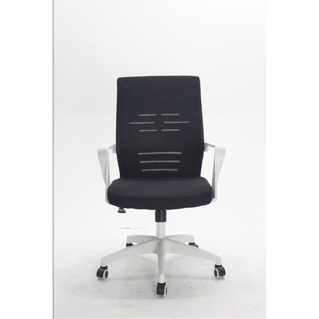Silla de Oficina Vanguardia Negro 48x100cm con Apoya Brazos - SILLAS DE OFICINA | Bylmo