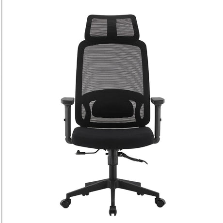Silla Gerencial Horizonte 3D Negro 48x119cm con Apoya Cabezas - SILLAS DE OFICINA | Bylmo