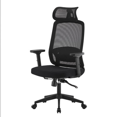 Silla Gerencial Horizonte 3D Negro 48x119cm con Apoya Cabezas - SILLAS DE OFICINA | Bylmo