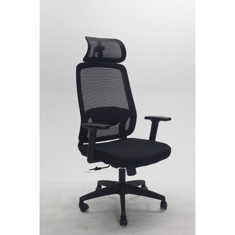 Silla Gerencial Horizonte 2D Negro 48x119cm con Apoya Cabezas - SILLAS DE OFICINA | Bylmo