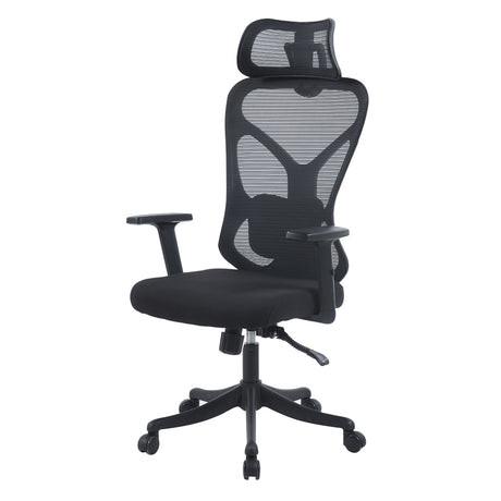 Silla Gerencial Neo 2D Negro 51x117cm con Apoya Cabezas - SILLAS DE OFICINA | Bylmo