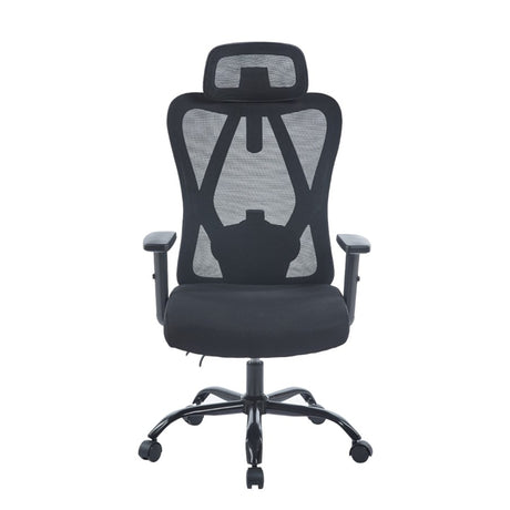 Silla Gerencial Emperatriz Negro 51x117cm con Apoya Cabezas y Soporte Lumbar - SILLAS DE OFICINA | Bylmo