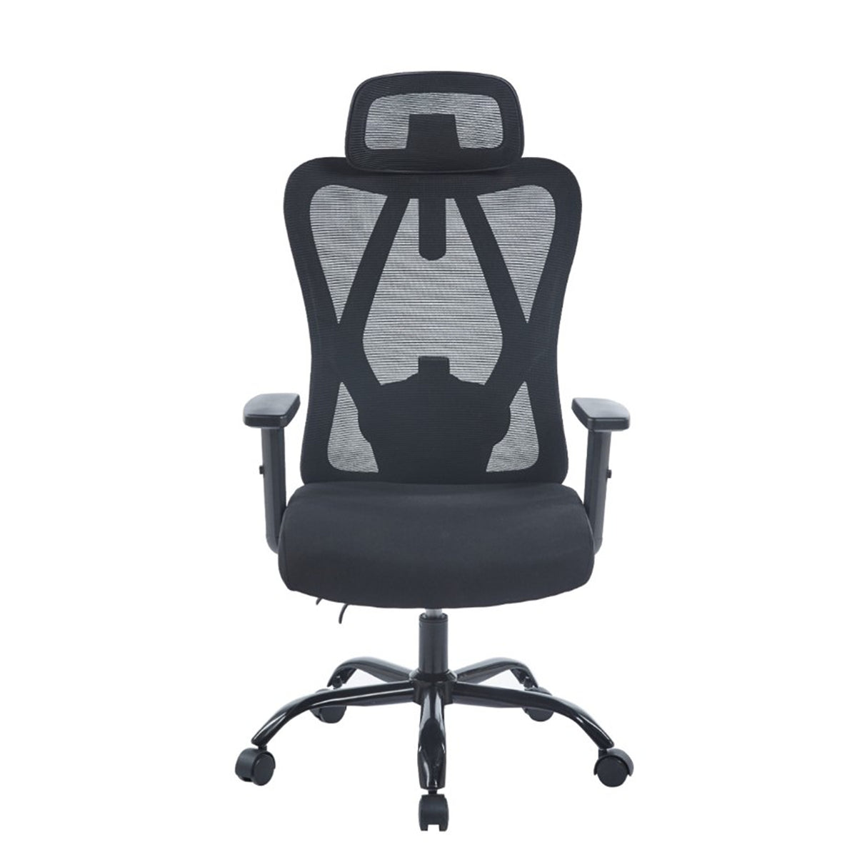 Silla Gerencial Emperatriz Negro 51x117cm con Apoya Cabezas y Soporte Lumbar
