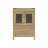 Mueble para Lavamanos Hilda Fresno Europeo 59.5x85.6cm con Lavamanos y Dos Cajones - MUEBLES PARA LAVAMANOS | Bylmo