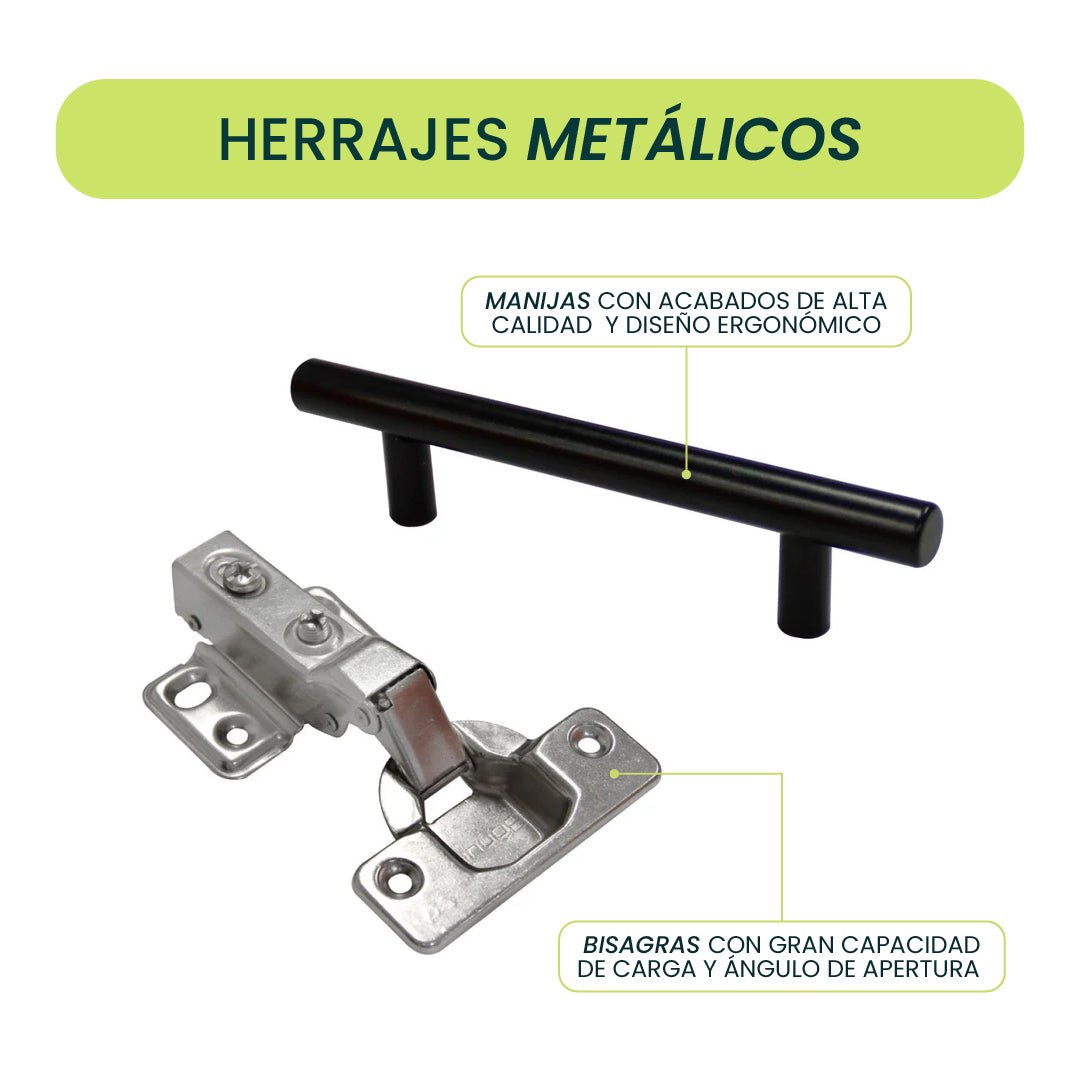 Mueble para Lavamanos Hilda Fresno Europeo 59.5x85.6cm con Lavamanos y Dos Cajones - MUEBLES PARA LAVAMANOS | Bylmo