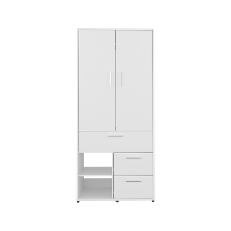Closet Alpine Blanco 80.2x179.6cm Con Tres Cajones y Dos Puertas - CLOSETS | Bylmo