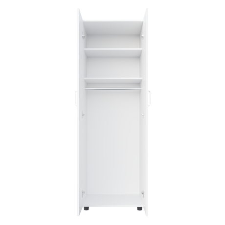 Closet Aurora Blanco 60x180cm Sin Cajones y Dos Puertas - CLOSETS | Bylmo