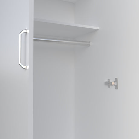 Closet Aurora Blanco 60x180cm Sin Cajones y Dos Puertas - CLOSETS | Bylmo