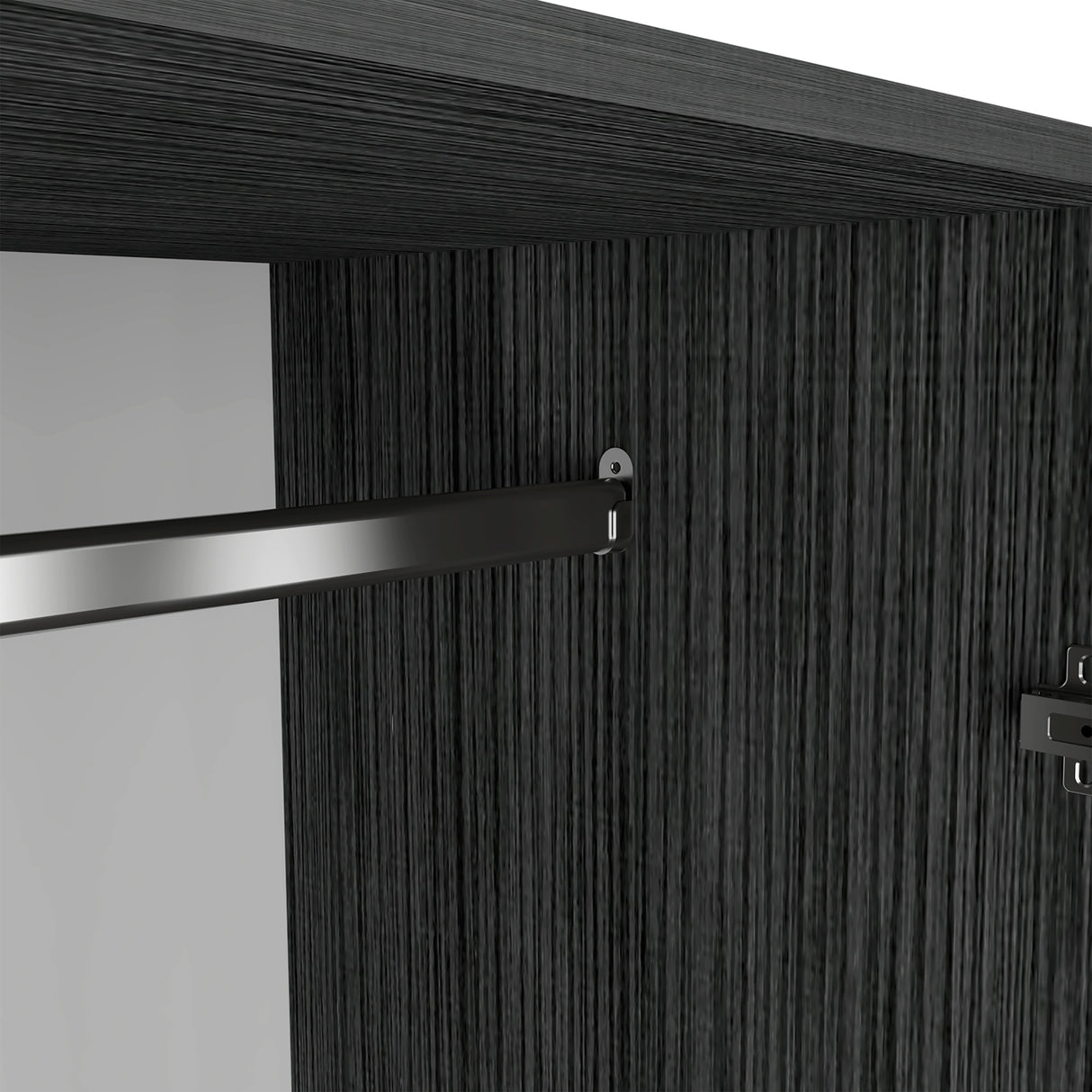 Closet Austral Roble Gris 90x180cm Con Dos Cajones y Tres Puertas - CLOSETS | Bylmo