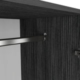 Closet Austral Roble Gris 90x180cm Con Dos Cajones y Tres Puertas - CLOSETS | Bylmo