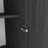 Closet Austral Roble Gris 90x180cm Con Dos Cajones y Tres Puertas - CLOSETS | Bylmo