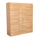 Closet Bariloche Eco Fresno Europeo y Wengue 150.3x177.9cm Con Dos Cajones y Cuatro Puertas - CLOSETS | Bylmo