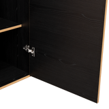 Closet Bariloche Eco Fresno Europeo y Wengue 150.3x177.9cm Con Dos Cajones y Cuatro Puertas - CLOSETS | Bylmo