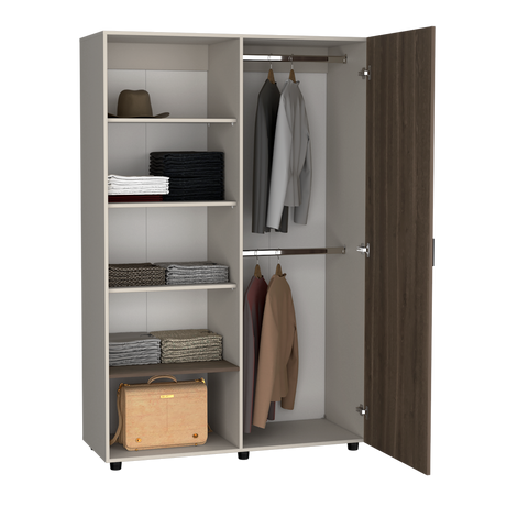 Closet Eco Capri y Milan 120.1x184cm Sin Cajones y Una Puerta - CLOSETS | Bylmo
