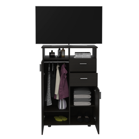 Closet Tremon Wengue 83x121cm Con Dos Cajones y Dos Puertas - CLOSETS | Bylmo