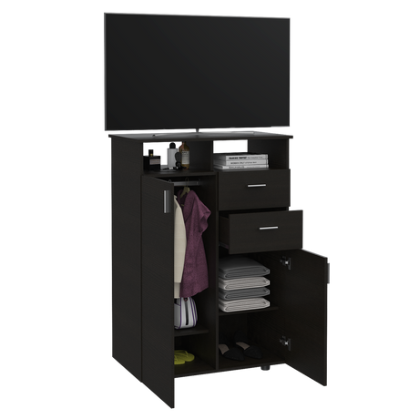 Closet Tremon Wengue 83x121cm Con Dos Cajones y Dos Puertas - CLOSETS | Bylmo