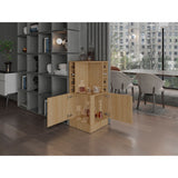 Bar Esquinero Jakes Fresno 46.9x108cm Con Ocho Portabotellas - BARES | Bylmo