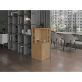 Bar Esquinero Jakes Fresno 46.9x108cm Con Ocho Portabotellas - BARES | Bylmo