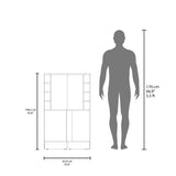 Bar Esquinero Jakes Fresno 46.9x108cm Con Ocho Portabotellas - BARES | Bylmo
