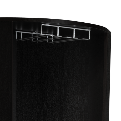 Bar Esquinero Kaia Plus Fresno Europeo y MIel 45x180cm Con Diez Portabotellas - BARES | Bylmo