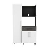 Alacena Pantress Blanco y Plomo 98x165cm Con Tres Puertas - ALACENAS Y MUEBLES MICROONDAS | Bylmo