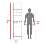 Alacena Attica Duna y Blanco 50x204cm Con Dos Puertas - ALACENAS Y MUEBLES MICROONDAS | Bylmo