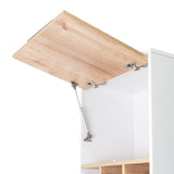 Alacena Attica Duna y Blanco 50x204cm Con Dos Puertas - ALACENAS Y MUEBLES MICROONDAS | Bylmo