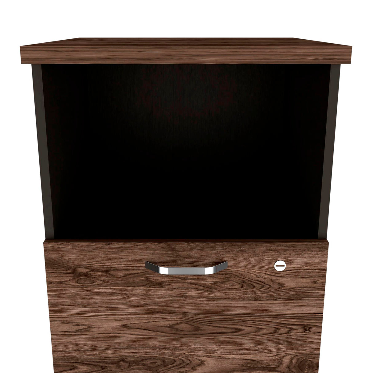 Archivador Home Office Coñac y Wengue 47.5x161.6cm Con Cuatro Cajones y Repisa - ARCHIVADORES | Bylmo