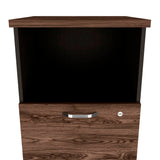 Archivador Home Office Coñac y Wengue 47.5x161.6cm Con Cuatro Cajones y Repisa - ARCHIVADORES | Bylmo