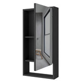 Gabinete de Baño Rectangular Mariana Wengue 45.5x90cm Con Espejo y Dos Entrepaños - GABINETES DE BANHO | Bylmo