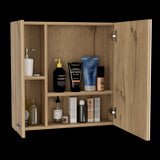 Gabinete de Baño Rectangular Sines Duna 60x60cm Con Espejo y Dos Entrepaños - GABINETES DE BANHO | Bylmo