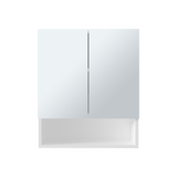Gabinete de Baño Rectangular Wanna Blanco 50x59.1cm Con Espejo y Dos Entrepaños - GABINETES DE BANHO | Bylmo
