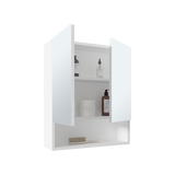 Gabinete de Baño Rectangular Wanna Blanco 50x59.1cm Con Espejo y Dos Entrepaños - GABINETES DE BANHO | Bylmo