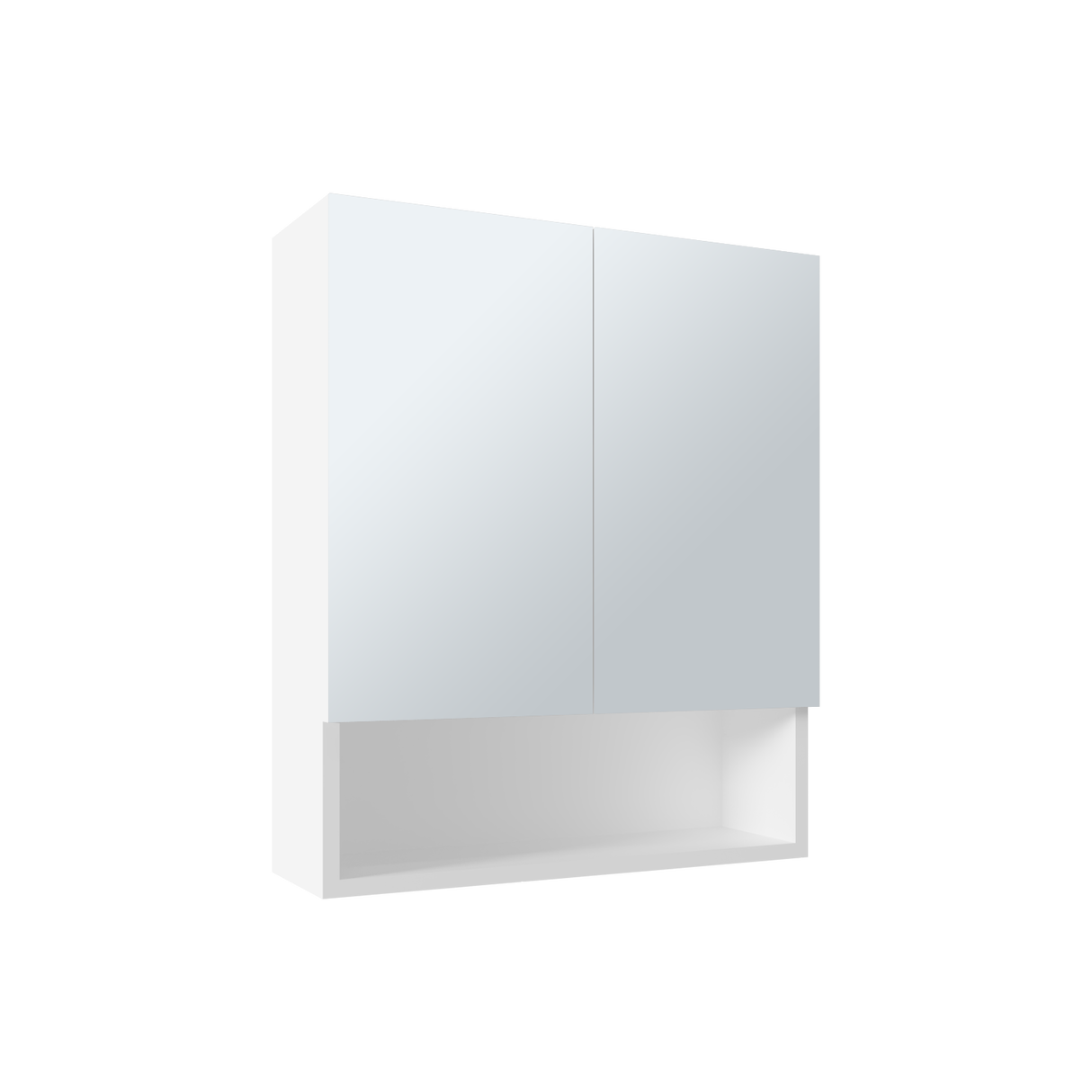 Gabinete de Baño Rectangular Wanna Blanco 50x59.1cm Con Espejo y Dos Entrepaños - GABINETES DE BANHO | Bylmo