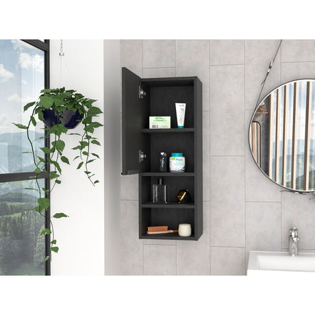 Gabinete de Baño Rectangular Mila Wengue 30x81.7cm Con Tres Entrepaños - GABINETES DE BANHO | Bylmo